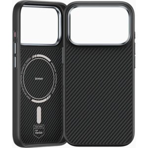 Benks Dėklas Magnetic Armor Pro Kevlar Metal Frame 600D (C.K.FL.AP.BK.BA72) iPhone 18 Pro/17 Pro (Camera Control Button) - Image 2