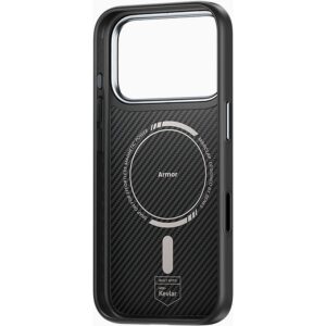 Benks Dėklas Magnetic Armor Pro Kevlar Metal Frame 600D (C.K.FL.AP.BK.BA72) iPhone 18 Pro/17 Pro (Camera Control Button) - Image 3