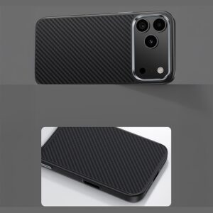 Benks Dėklas Magnetic Armor Pro Kevlar Metal Frame 600D (C.K.FL.AP.BK.BA72) iPhone 18 Pro/17 Pro (Camera Control Button) - Image 7