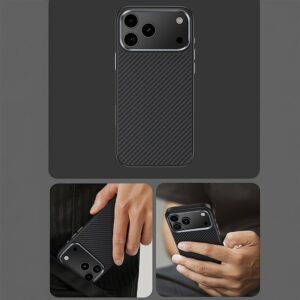 Benks Dėklas Magnetic Armor Pro Kevlar Metal Frame 600D (C.K.FL.AP.BK.BA72) iPhone 18 Pro/17 Pro (Camera Control Button) - Image 8