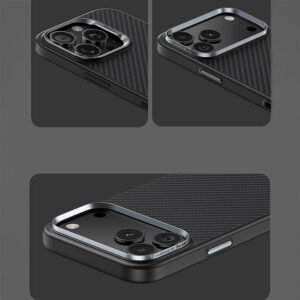 Benks Dėklas Magnetic Armor Pro Kevlar Metal Frame 600D (C.K.FL.AP.BK.BA72) iPhone 18 Pro/17 Pro (Camera Control Button) - Image 9