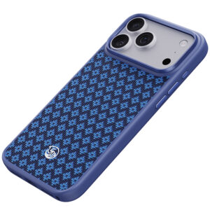 Benks Dėklas Magnetic Armor Pro Armor Grid Kevlar Metal Frame 600D (C.K.FL.AP.BE.B072) iPhone 18 Pro/17 Pro mėlynas (Camera Control Button) - Image 3