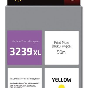 Activejet AB-3239YNX rašalas (pakaitinis Brother LC3239XL; Supreme; 50 ml; geltonas)
