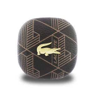 Lacoste Monogram Blend ANC/ENC TWS belaidės ausinės rudos spalvos