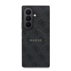 Guess PU Leather 4G Magnetic dėklas Samsung Galaxy Z Fold 8 Ultra juodos spalvos