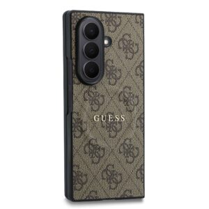 Guess PU Leather 4G Magnetic dėklas Samsung Galaxy Z Fold 8 Ultra rudos spalvos - Image 2