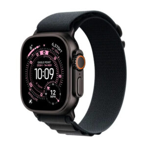 Apple Watch Ultra 3 GPS + Cellular 49mm Black Titanium Case with Black Alpine Loop - Medium,Model A3281 MF0V4QI/A