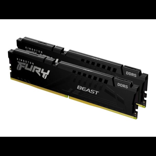 kingston-fury-beast-32gb-2x16gb-ddr5-ram-atmintis-black-6400-mts-cl32