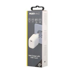 Musthavz USB-C Power Delivery Charger 20W - White