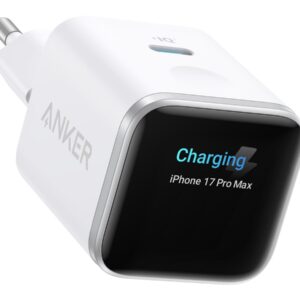 Anker Nano Charger 45W, Smart Display, White