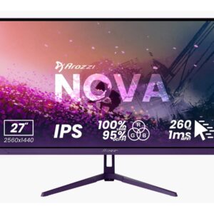 Arozzi | Nova | 27 " | IPS | QHD | 16:9 | 180 Hz | 1 ms | 2560 x 1440 pixels | 350 cd/m² | HDMI ports quantity 2 | Purple