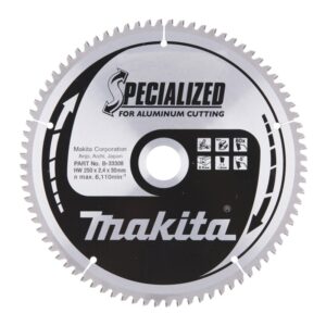 Pjovimo diskas aliuminiui MAKITA  250x30x2,4mm 80T -5°