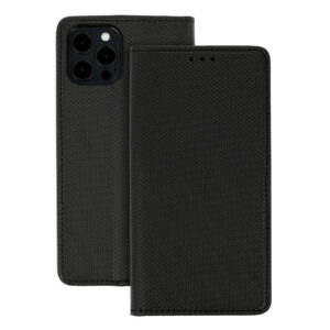 Smart Book MAGNET Dėklas skirtas Apple iPhone 18 PRO juodos spalvos