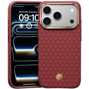 Benks ArmorGrid Edge X9 Air Navigator Kevlar Dėklas (C.K.FL.AP.RD.X070) Apple iPhone 18 Pro Max/17 Pro Max Sawy raudonos spalvos