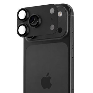 Benks OmniWarrior Metal Integrated Lens Protector (C.M.SX.AP.BK.0071) skirtas Apple iPhone 18 Pro Max (AR/Black)