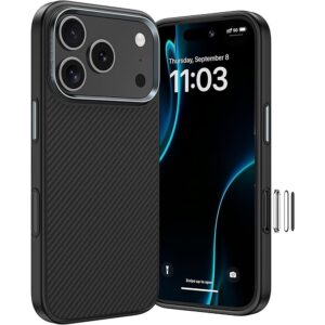 Benks Dėklas Magnetic Armor Pro Kevlar Metal Frame 600D (C.K.FL.AP.BK.BA72) iPhone 18 Pro/17 Pro (Camera Control Button)