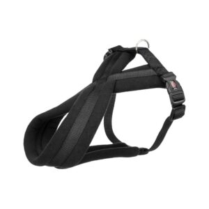 TRIXIE Premium touring petnešos, L-XL 70-110cm/25mm, juodos