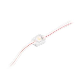 LED modulis, 12Vdc, 0.24W, AXS-1, 25lm, asimetrinis lešis - 183° x 142°, 3000K, IP67, BERGMEN