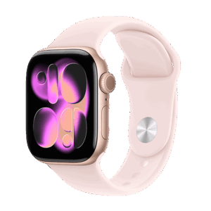 Išmanusis laikrodis Watch Series 11 (2025) LTE 42mm Rose Gold Case with Light Blush Sport Band S/M - Rose Gold