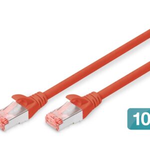 Digitus DK-1644-020-R-10 tinklo kabelis Raudona 2 m Cat6 S/FTP (S-STP) - Image 1