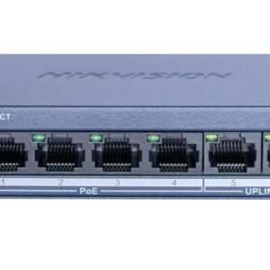 Hikvision DS-XS0106-P/POLISH tinklo komutatorius Ne-valdomas Fast Ethernet (10/100) Maitinimas per Eternetą (PoE) Tamsiai mėlyna - Image 2