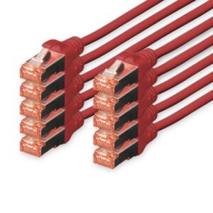 Digitus DK-1644-020-R-10 tinklo kabelis Raudona 2 m Cat6 S/FTP (S-STP) - Image 2