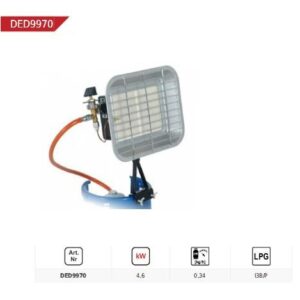 DEDRA DED9970 elektrinis patalpų šildytuvas Sidabras 4600 W - Image 3