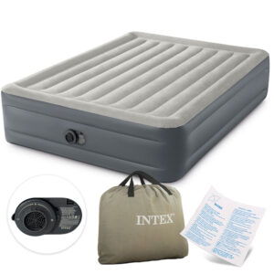Didelis pripučiamas čiužinys 203x152 cm su integruota pompa INTEX 64126