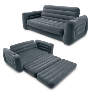 Pripučiama sofa-lova „2-in-1“ – išlankstomas oro čiužinys INTEX 66552NP