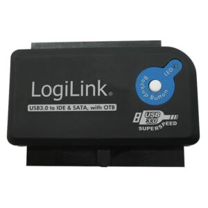 LogiLink AU0028A kabelių lizdinio / kištukinio jungčių tipo keitiklis USB 3.0 IDE / SATA Juoda - Image 3
