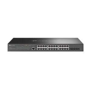 TP-Link Omada SG3428MP tinklo komutatorius Valdomas L2+ Gigabit Ethernet (10/100/1000) Maitinimas per Eternetą (PoE) 1U Juoda - Image 2