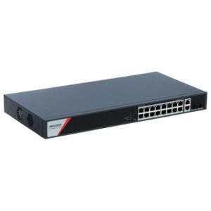 Hikvision DS-3E1520HP-SI-16P2T2F tinklo komutatorius Valdomas Gigabit Ethernet (10/100/1000) Maitinimas per Eternetą (PoE) - Image 2