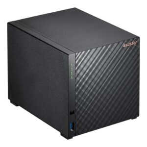 Asustor AS1204T NAS Tower Realtek RTD1619B 1 GB DDR4 0 TB ADM Juoda - Image 3