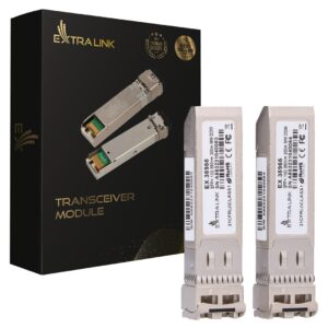 SFP+ modulis EXTRALINK SFP+ 10G (EX.35955) 10Gbps, LC/UPC, 850nm, 300m, daugiafunkcinis režimas, DOM 2 vnt - Image 2