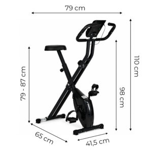 Sulankstomas magnetinis treniruoklis dviratis, 8 pasipriešinimo lygiai, 120 kg MOVEPRO - Image 10