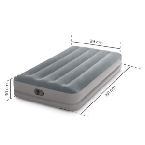 Viengubas pripučiamas čiužinys 191x99x30 cm su integruota elektrine pompa INTEX 64112 - Image 10