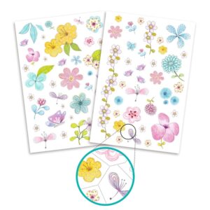 Rinkinys tatuiruotėms Djeco Fair flowers DJ09585 - Image 2