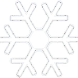Dekoracija Snaigė su LED, AVX000160, D50 cm įvairių spalvų