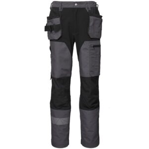 Darbo kelnės Bo Safety Cirius, juoda/pilka, 56 dydis