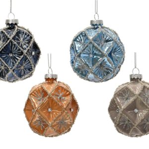 Eglutės žaisliukas Decoris Diamond, įvairių spalvų, stiklas