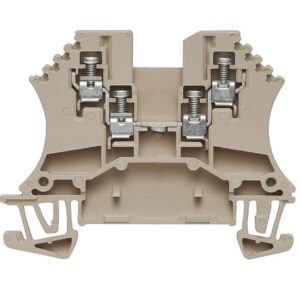 Varžtinis gnybtas WDU 1.5/ZZ, 1,5 mm², 800 V, 17,5 A, tamsiai smėlio spalvos, 4 jungtys, 1A, Weidmuller