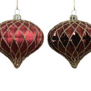 Eglutės žaisliukas Decoris 028455, raudonas, polistirenas
