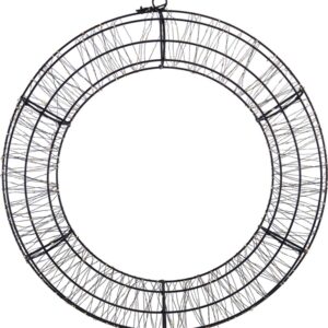 Dekoracija Žiedas su LED, AX5393710, D50 cm, juoda