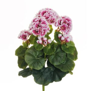 Dirbtinė gėlė Pelargonija, violetinė sp., 36 cm