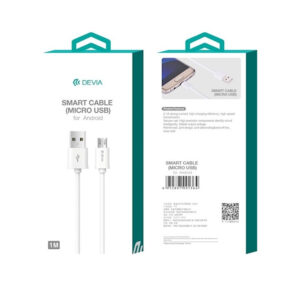Devia laidas Smart EC081 USB - MicroUSB 1,0 m 2,1A baltas - Image 8