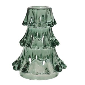 Žvakidė Decoris 373410, stiklas, Ø 8.8 cm, 10.8 cm, žalia