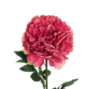 Dirbtinė gėlė, bijūnas, rožinė sp., 82 cm - Image 2