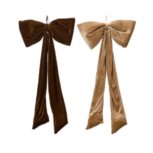 Eglutės žaisliukas Decoris Bow Plush, rudas, 100 cm