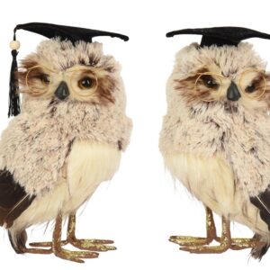 Kalėdinė dekoracija Decoris Owl 704626, 28 cm, ruda