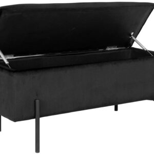 Prieškambario suoliukas Watford, juoda sp.,36.5x95x46cm - Image 3
